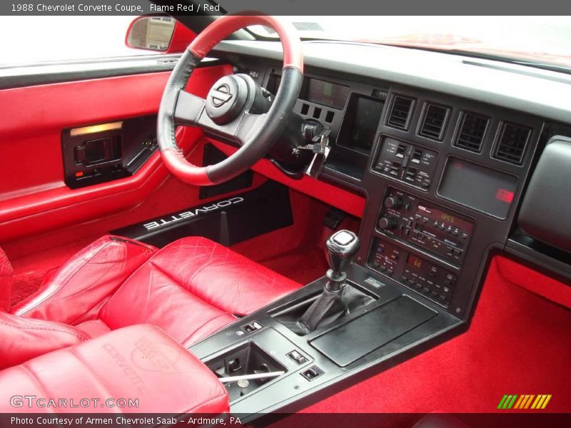 Flame Red / Red 1988 Chevrolet Corvette Coupe