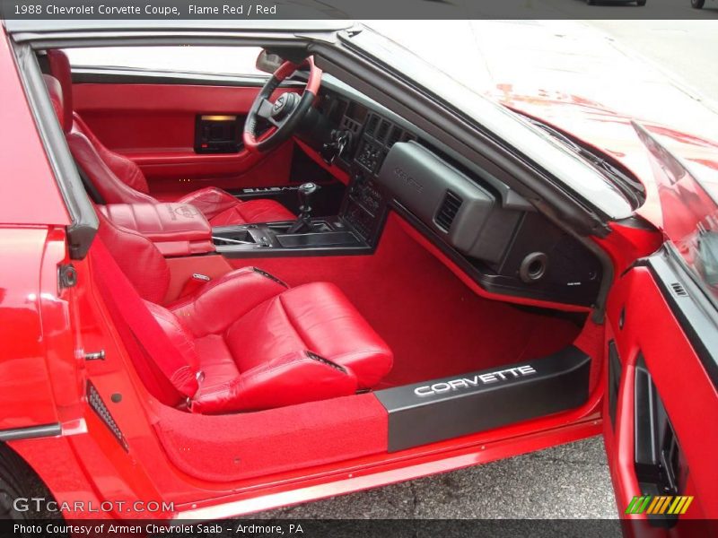 Flame Red / Red 1988 Chevrolet Corvette Coupe