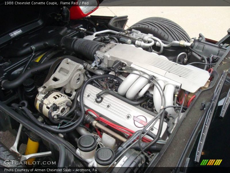 Flame Red / Red 1988 Chevrolet Corvette Coupe