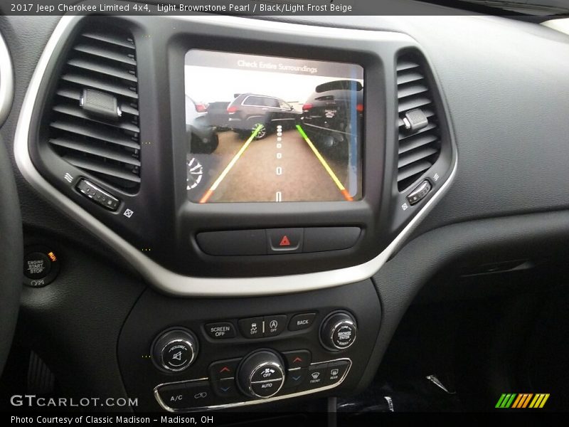 Light Brownstone Pearl / Black/Light Frost Beige 2017 Jeep Cherokee Limited 4x4