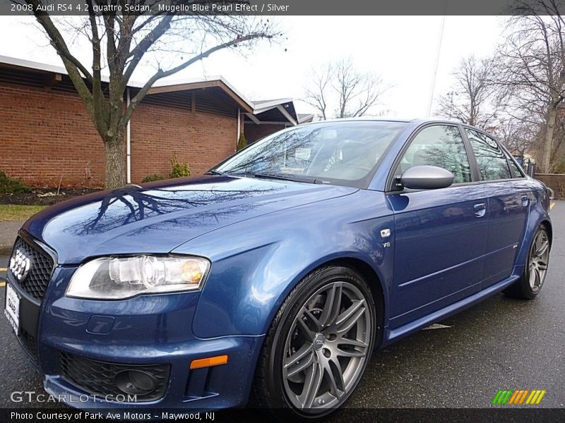 Mugello Blue Pearl Effect / Silver 2008 Audi RS4 4.2 quattro Sedan