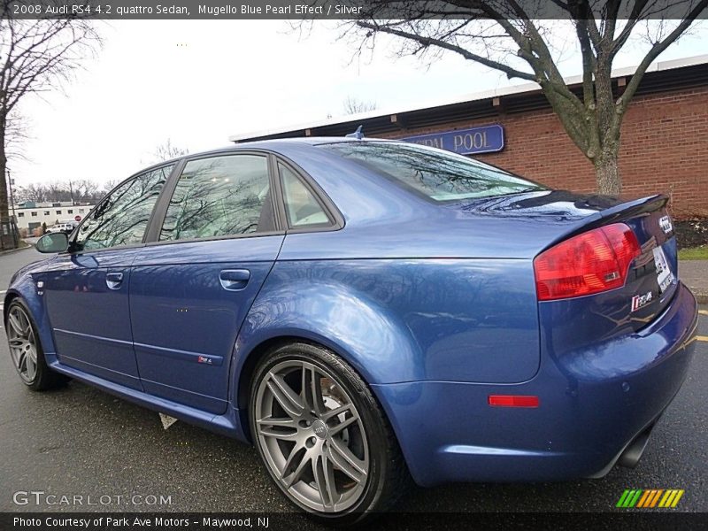 Mugello Blue Pearl Effect / Silver 2008 Audi RS4 4.2 quattro Sedan