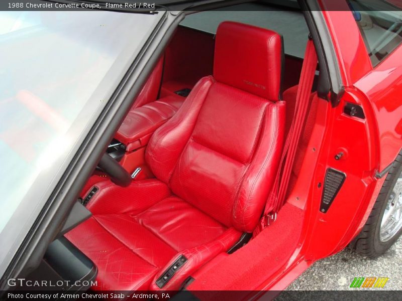 Flame Red / Red 1988 Chevrolet Corvette Coupe