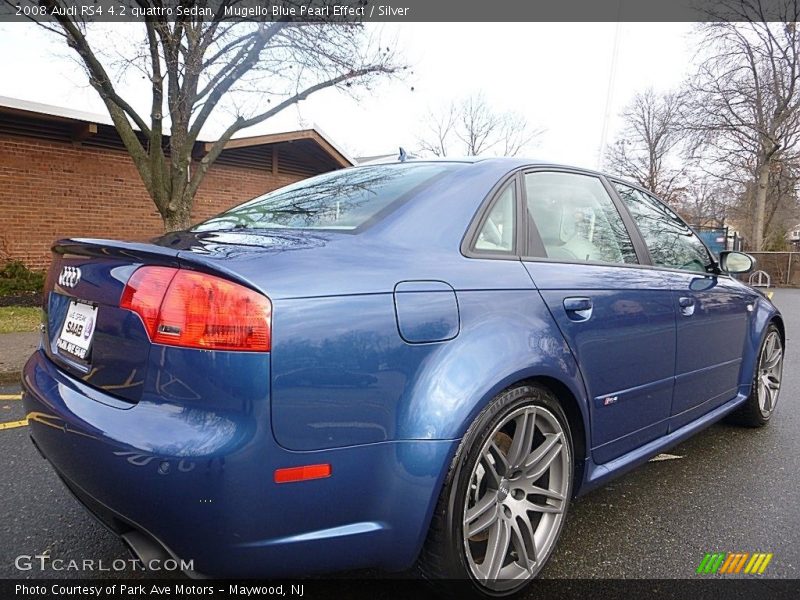 Mugello Blue Pearl Effect / Silver 2008 Audi RS4 4.2 quattro Sedan