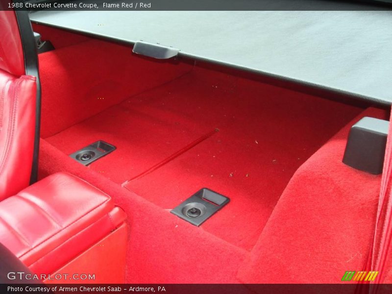 Flame Red / Red 1988 Chevrolet Corvette Coupe