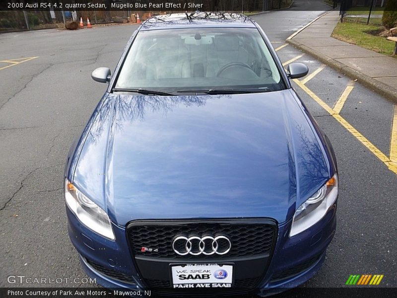 Mugello Blue Pearl Effect / Silver 2008 Audi RS4 4.2 quattro Sedan
