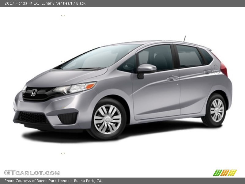 Lunar Silver Pearl / Black 2017 Honda Fit LX