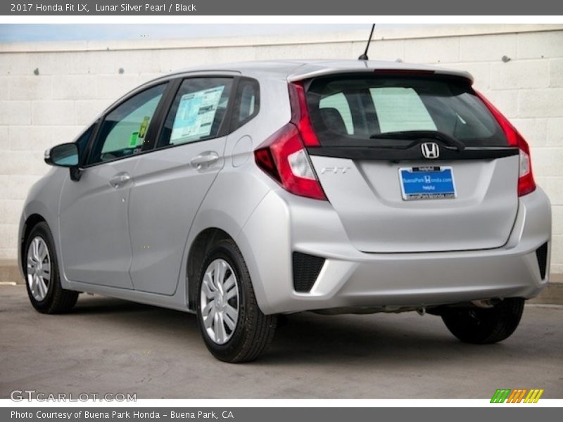 Lunar Silver Pearl / Black 2017 Honda Fit LX