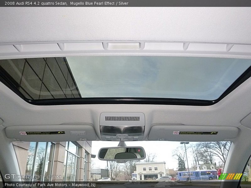 Sunroof of 2008 RS4 4.2 quattro Sedan