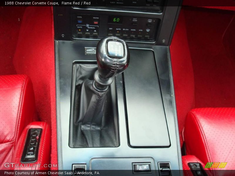 Flame Red / Red 1988 Chevrolet Corvette Coupe