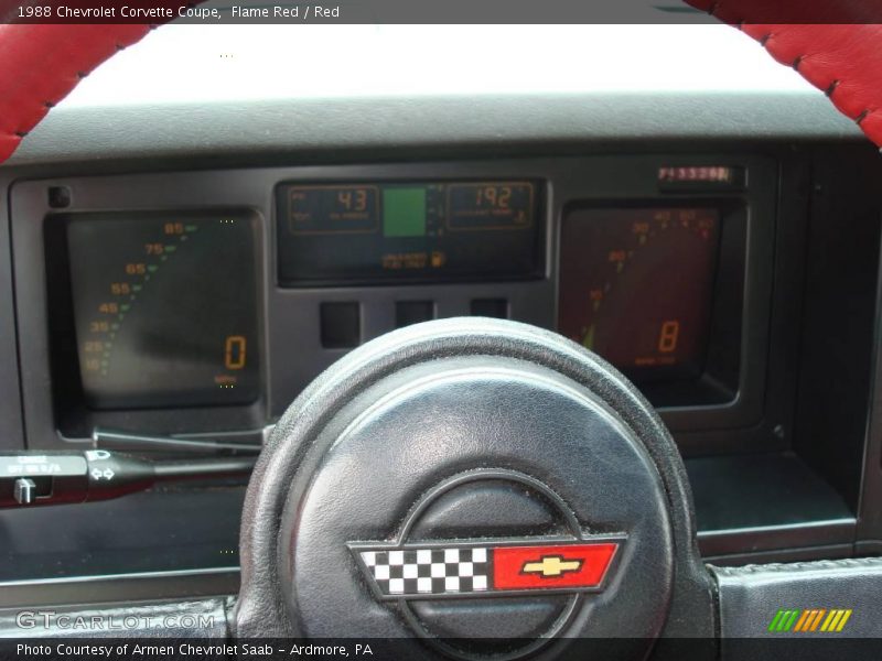 Flame Red / Red 1988 Chevrolet Corvette Coupe