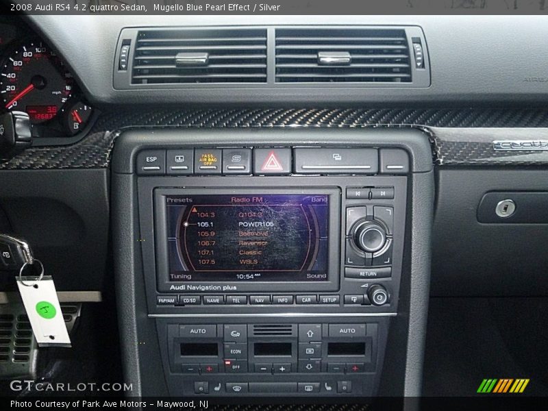 Mugello Blue Pearl Effect / Silver 2008 Audi RS4 4.2 quattro Sedan