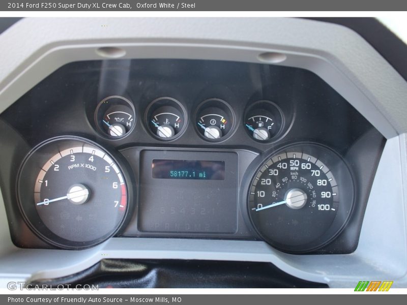 Oxford White / Steel 2014 Ford F250 Super Duty XL Crew Cab