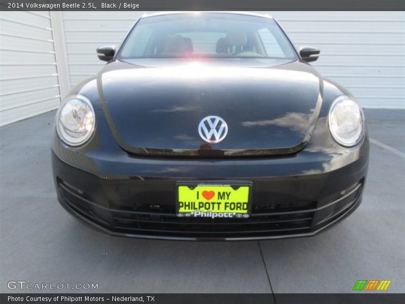Black / Beige 2014 Volkswagen Beetle 2.5L