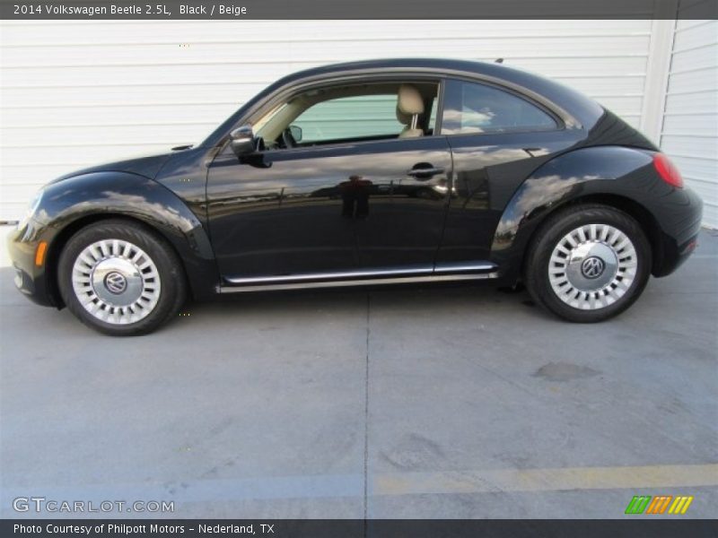 Black / Beige 2014 Volkswagen Beetle 2.5L