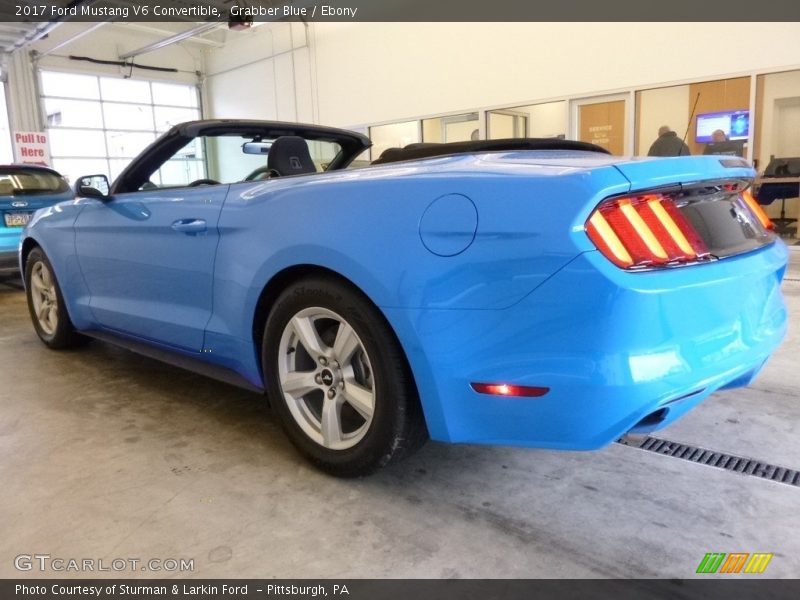 Grabber Blue / Ebony 2017 Ford Mustang V6 Convertible