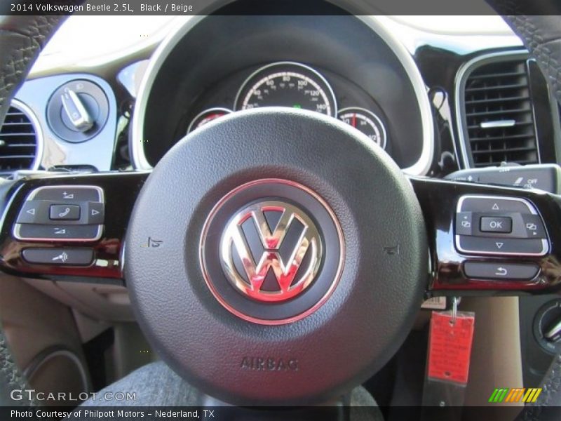 Black / Beige 2014 Volkswagen Beetle 2.5L