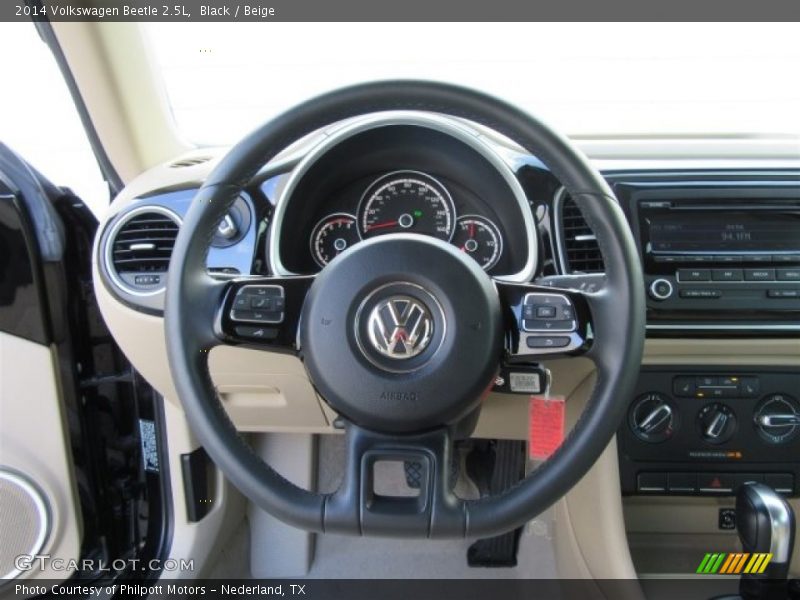 Black / Beige 2014 Volkswagen Beetle 2.5L