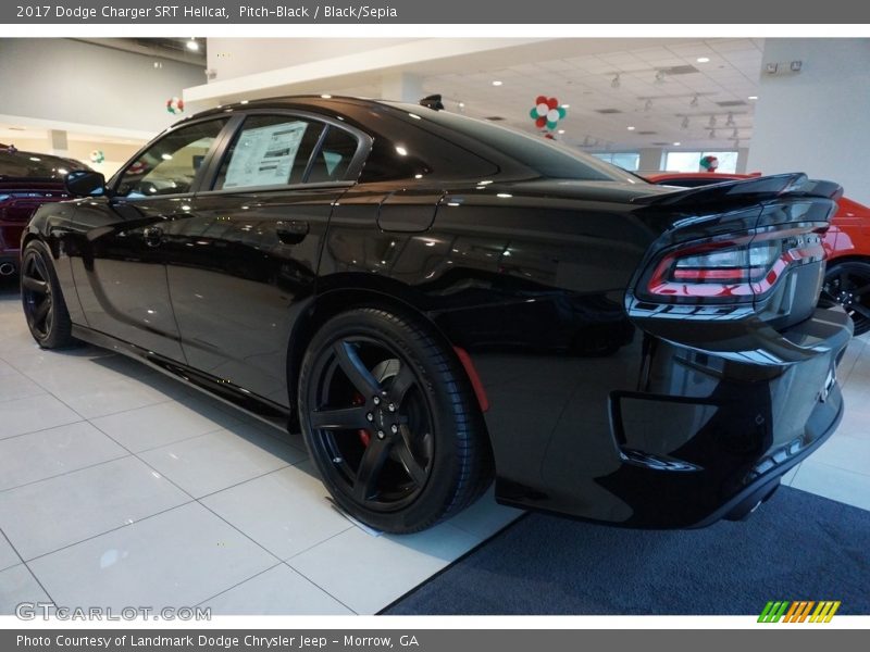 Pitch-Black / Black/Sepia 2017 Dodge Charger SRT Hellcat