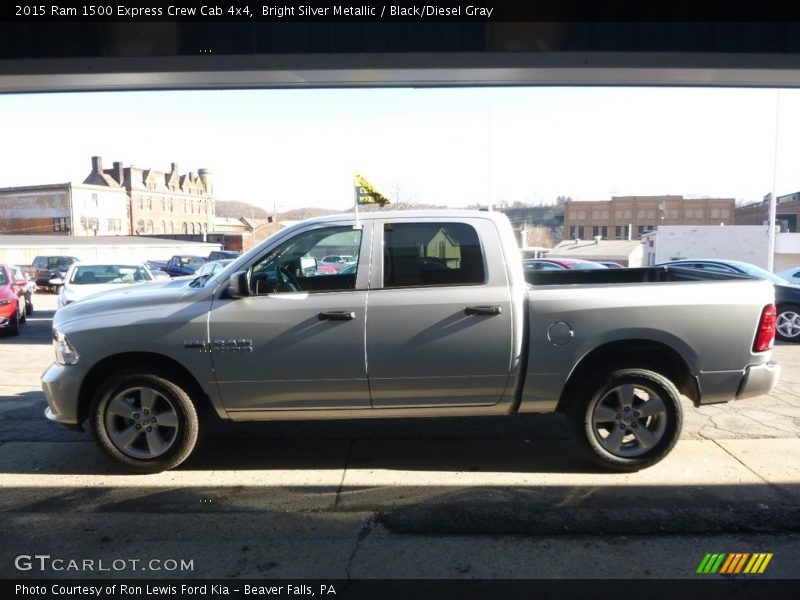 Bright Silver Metallic / Black/Diesel Gray 2015 Ram 1500 Express Crew Cab 4x4