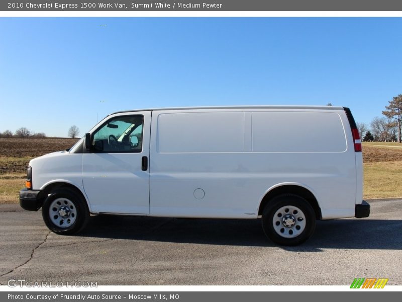 Summit White / Medium Pewter 2010 Chevrolet Express 1500 Work Van