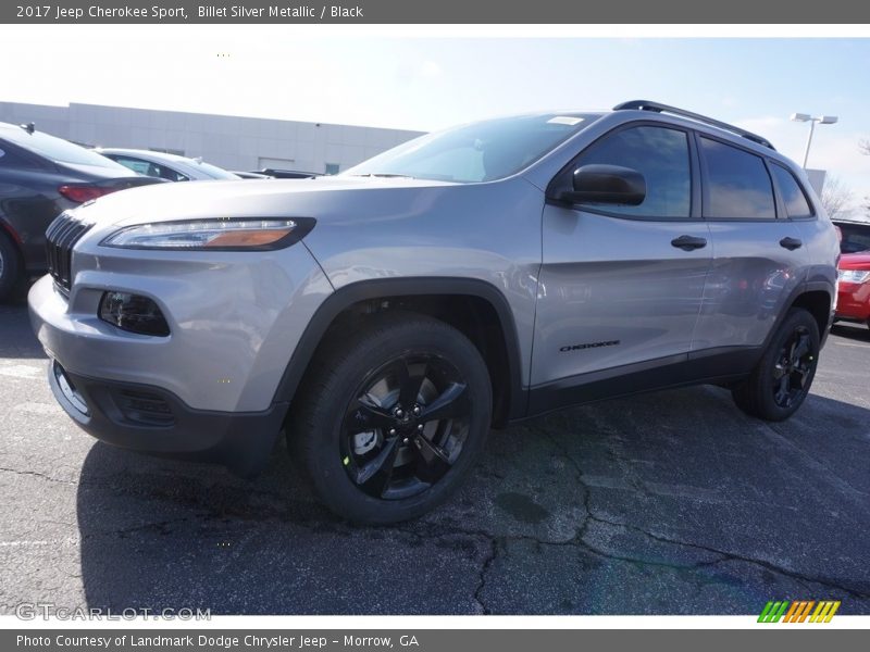 Billet Silver Metallic / Black 2017 Jeep Cherokee Sport