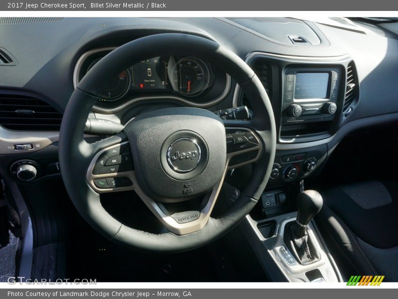 Billet Silver Metallic / Black 2017 Jeep Cherokee Sport