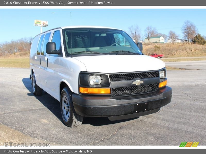 Summit White / Medium Pewter 2010 Chevrolet Express 1500 Work Van