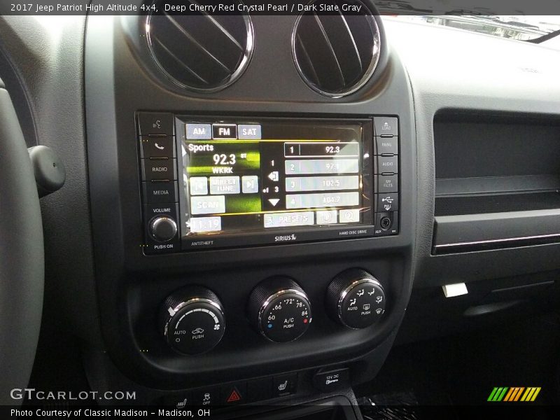 Deep Cherry Red Crystal Pearl / Dark Slate Gray 2017 Jeep Patriot High Altitude 4x4