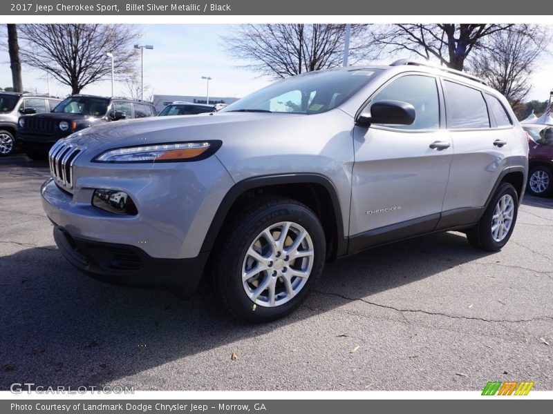 Billet Silver Metallic / Black 2017 Jeep Cherokee Sport