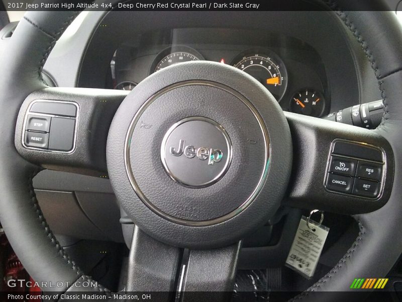 Deep Cherry Red Crystal Pearl / Dark Slate Gray 2017 Jeep Patriot High Altitude 4x4