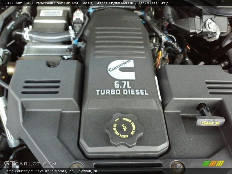  2017 5500 Tradesman Crew Cab 4x4 Chassis Engine - 6.7 Liter OHV 24-Valve Cummins Turbo-Diesel Inline 6 Cylinder