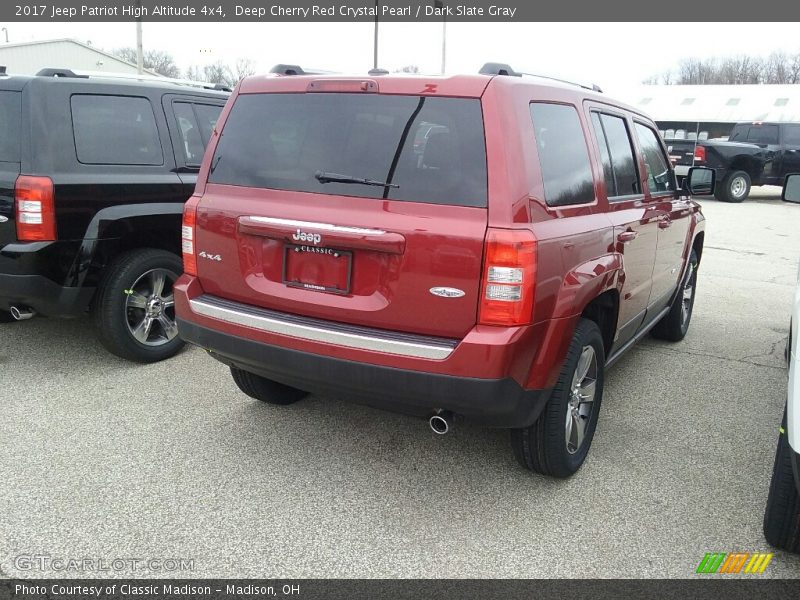 Deep Cherry Red Crystal Pearl / Dark Slate Gray 2017 Jeep Patriot High Altitude 4x4