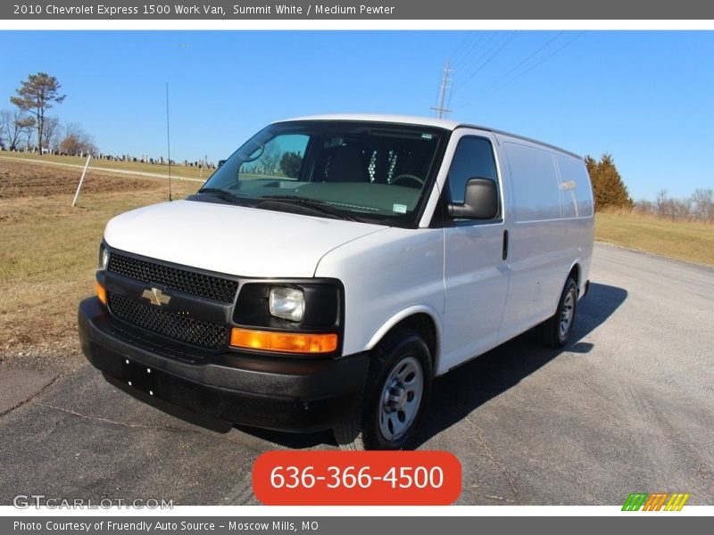 Summit White / Medium Pewter 2010 Chevrolet Express 1500 Work Van