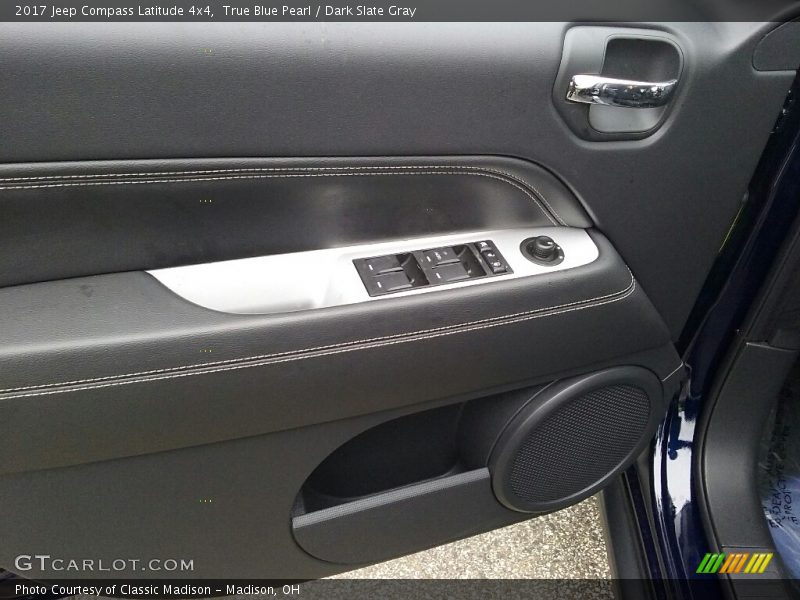 True Blue Pearl / Dark Slate Gray 2017 Jeep Compass Latitude 4x4