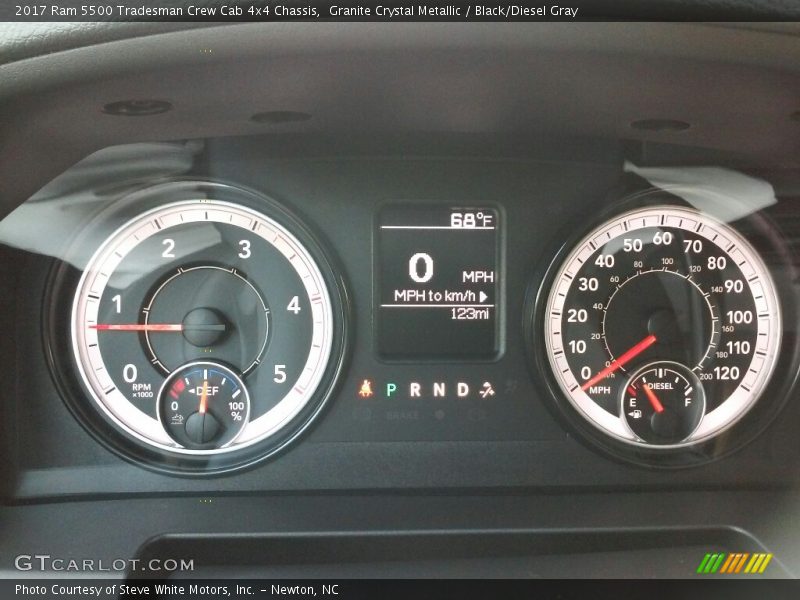  2017 5500 Tradesman Crew Cab 4x4 Chassis Tradesman Crew Cab 4x4 Chassis Gauges