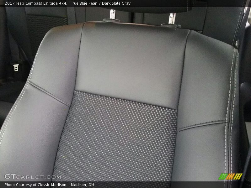 True Blue Pearl / Dark Slate Gray 2017 Jeep Compass Latitude 4x4