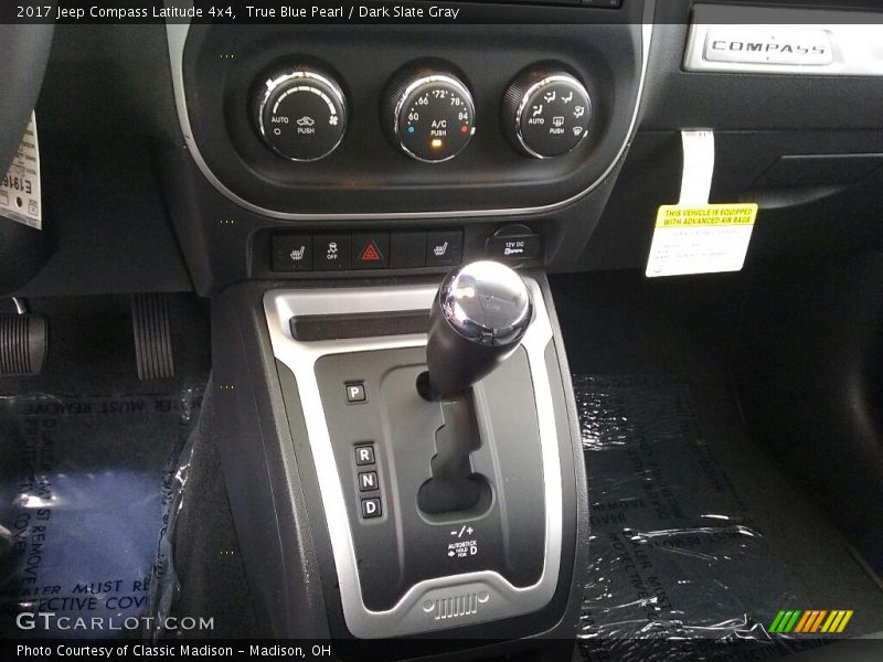 True Blue Pearl / Dark Slate Gray 2017 Jeep Compass Latitude 4x4