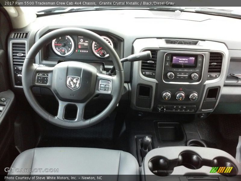 Dashboard of 2017 5500 Tradesman Crew Cab 4x4 Chassis