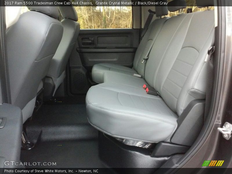 Rear Seat of 2017 5500 Tradesman Crew Cab 4x4 Chassis