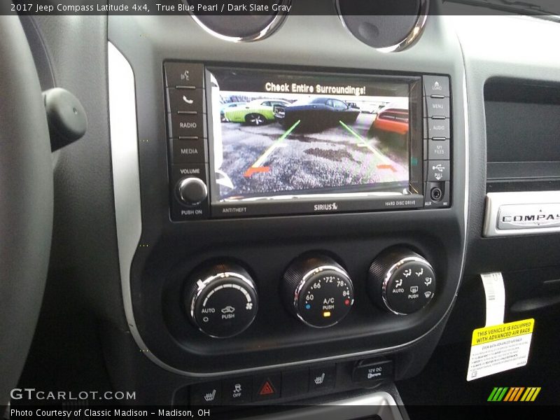 True Blue Pearl / Dark Slate Gray 2017 Jeep Compass Latitude 4x4
