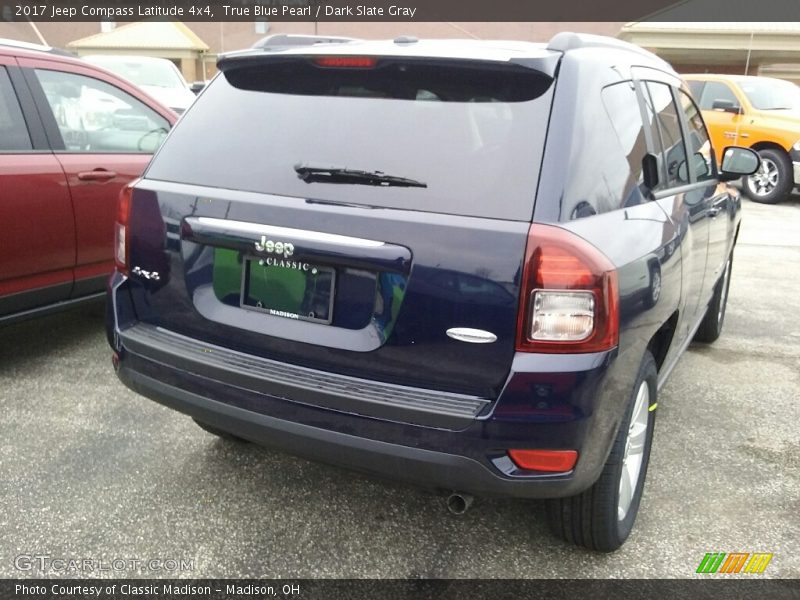 True Blue Pearl / Dark Slate Gray 2017 Jeep Compass Latitude 4x4