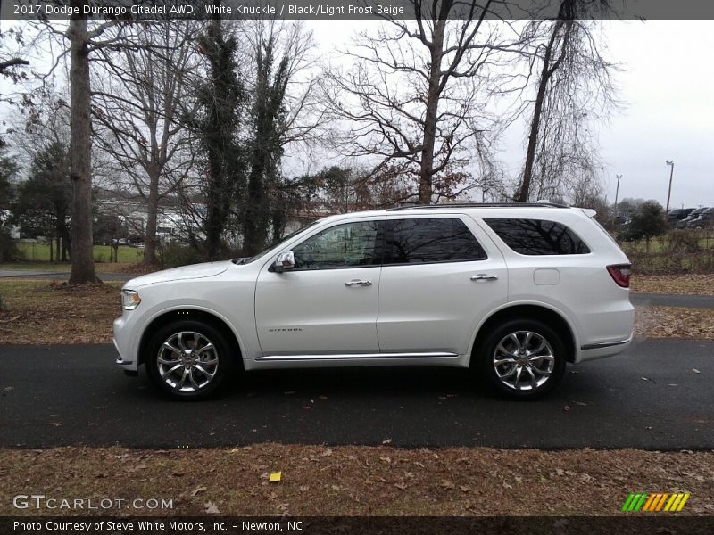 White Knuckle / Black/Light Frost Beige 2017 Dodge Durango Citadel AWD
