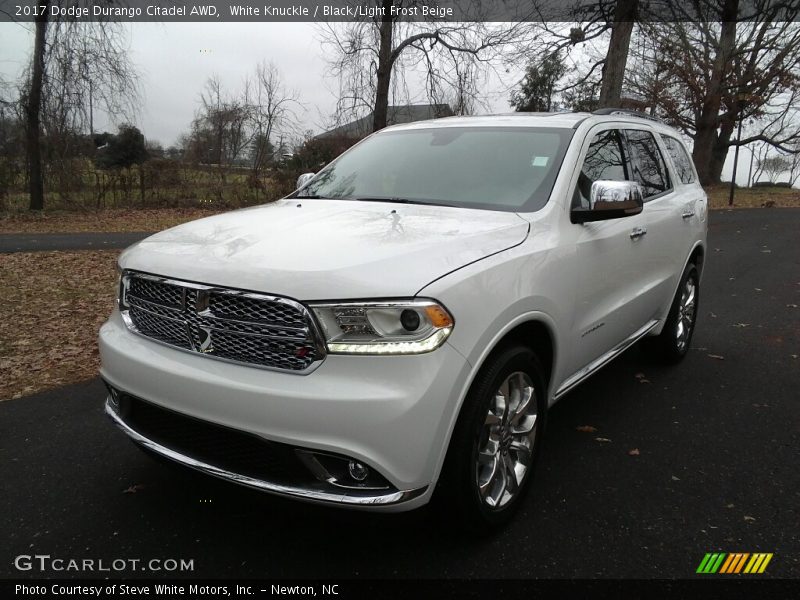 White Knuckle / Black/Light Frost Beige 2017 Dodge Durango Citadel AWD