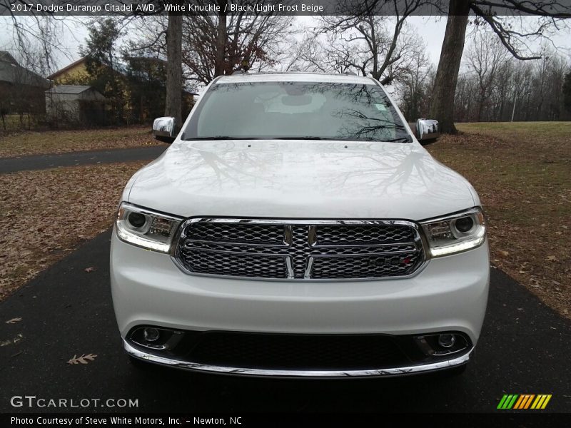 White Knuckle / Black/Light Frost Beige 2017 Dodge Durango Citadel AWD