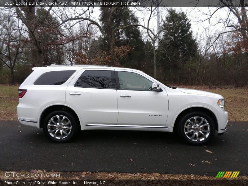 White Knuckle / Black/Light Frost Beige 2017 Dodge Durango Citadel AWD