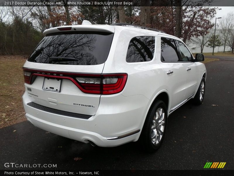 White Knuckle / Black/Light Frost Beige 2017 Dodge Durango Citadel AWD