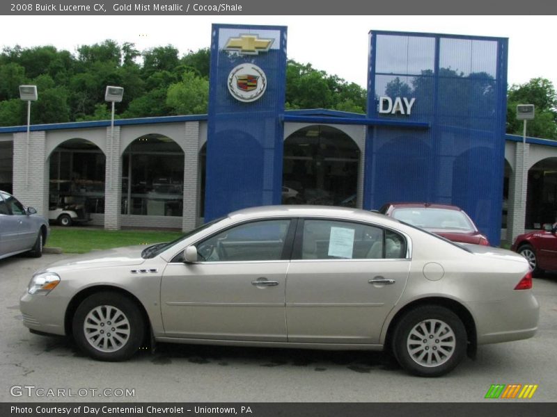 Gold Mist Metallic / Cocoa/Shale 2008 Buick Lucerne CX