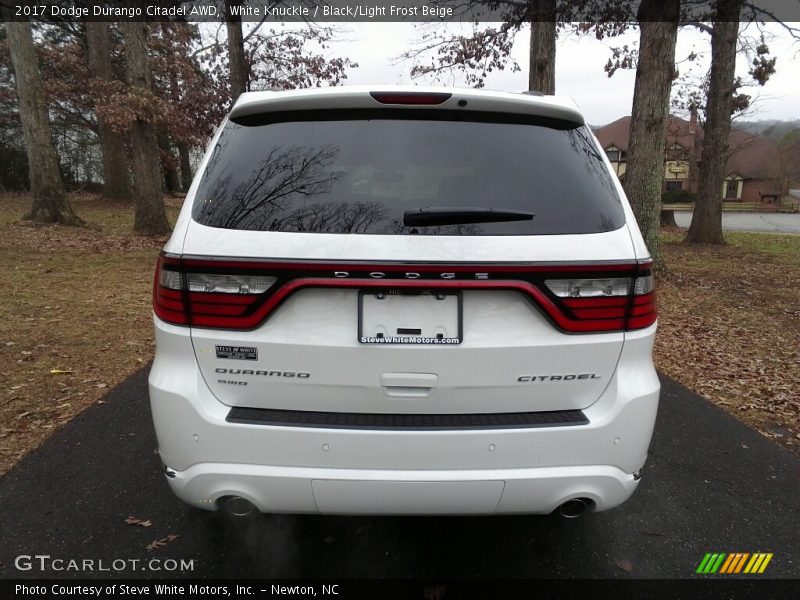 White Knuckle / Black/Light Frost Beige 2017 Dodge Durango Citadel AWD