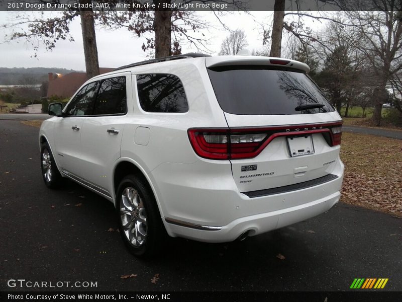 White Knuckle / Black/Light Frost Beige 2017 Dodge Durango Citadel AWD